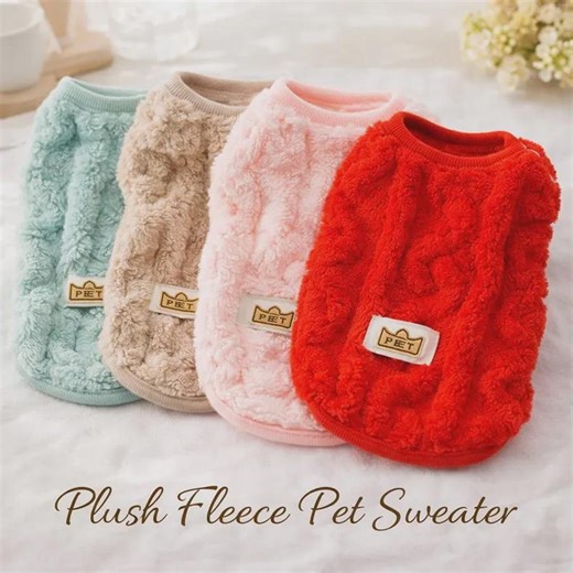 Warm Plush Fleece Dog Sweater – Winter Coat for Small Dogs and Cats – Cozy Puppy and Kitten Jacket - Etsy UK