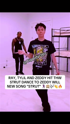 Ray, TYLIL & Zeddy will all hit the strut dance with conviction🪩🎶🔥. RAY, TYLIL AND ZEDDY HIT THW STRUT DANCE TO ZEDDY WILL NEW SONG “STRUT” #strut #zeddywill #rayasianboy #tylil #clippidyclipz