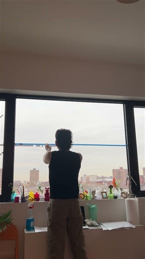 2.5 years since i made my windows look like minecraft windows 😳 #maximalistdecor #minecraftwindows