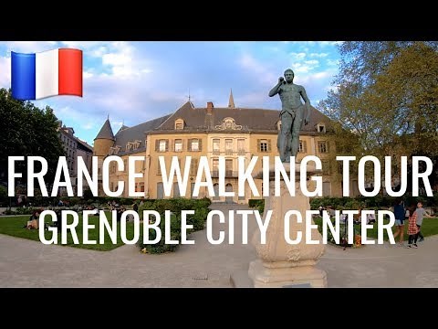 🇫🇷 Grenoble City Center | France Walking Tour 4K