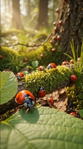 Tiny Wonders of Nature – The Magic of Ladybugs 🐞✨#ladybug