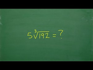 What is 5 times the cube root of 192?