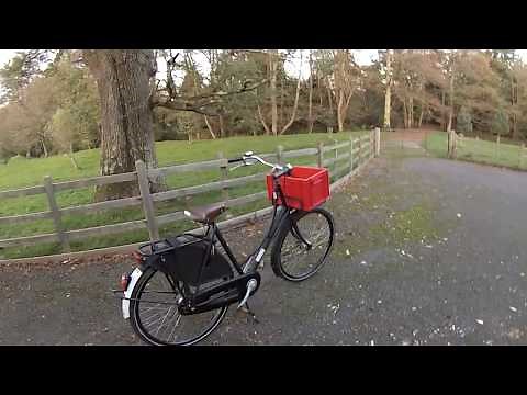 Dynamo lighting on a Dutch bike