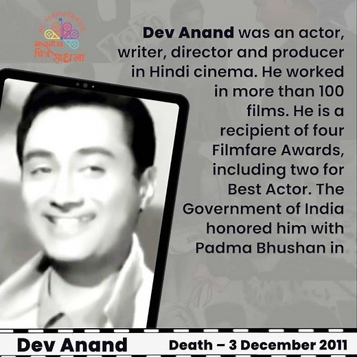 Dev Anand — The evergreen superstar of Indian cinema.