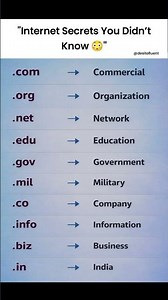 What Do .com .org .net Mean? 😳 | Internet Basics Explained #shorts #viral #trending #education