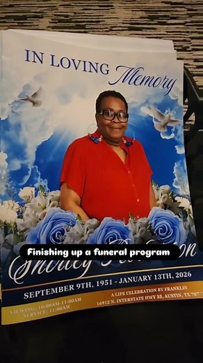 I completed this 4 page 8.5x11 funeral programs! They came out so nice. Sending my condolences and prayers to the family. #funeralobituary #funeralprograms #obituary #funeral #funeralprogram