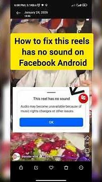 Facebook Reels No Sound on Android? Here’s the FIX (2026) #socialvideo