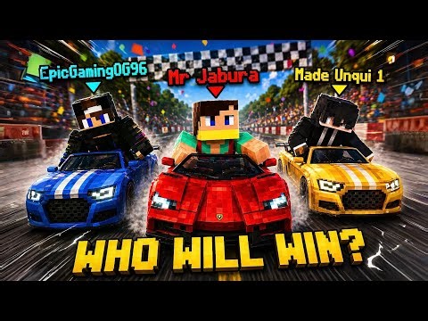 Minecraft Ultimate Car Racing | Guess the winner #minecraft 