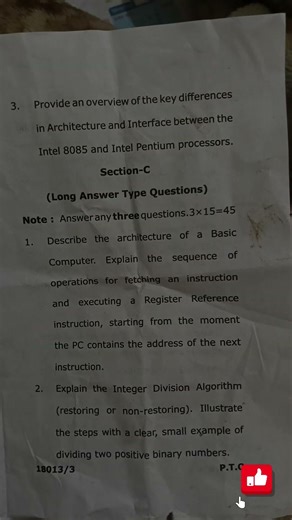 B.C.A 3 semester (Computer architecture and assembly language)(2025-2026)