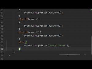 making a calculator in java with if else || in hindi