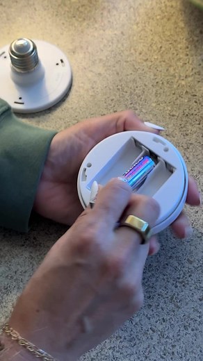 This battery operate light bulb is a game changer for spots where you need a lamp but don’t have an outlet. Linked in the comments! #founditonamazon #amazonfinds | Angela Lanter