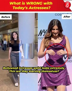What is Wrong with Today's Actresses? Bollywood Actresses extreme thin waist have made netizens think Are they starving themselves to look like this? | Bollywood Bubble - Videos