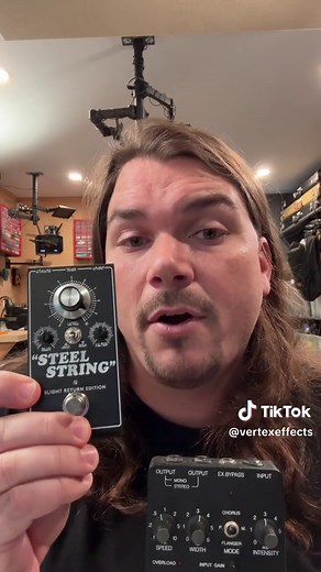 THE KEY TO ERIC JOHNSON TONE. We re-create one of Eric’s timeless dirty rhythm tones from Venus Isle, the song “S.R.V.” This used a combination of Dumble Steel String Singer, Odyssey, and Manzamp as the core amp tone. We use our Steel String (Slight Return) into a clean Fender Bandmaster with analog chorus and delay to match the recording. How close do we get? Watch the full comparison on the Vertex Effects YouTube channel. • • • #vertexeffects #steelstringsinger #steelstringcleandrive #ericjohn
