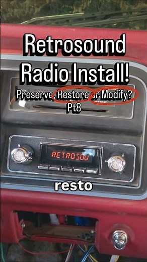 How to install a Retrosound Radio in an Old Ford Truck #classiccars #automobile #4x4 #ford #diy