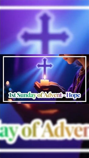 Advent Season of Promise Hope filled Prayer for the First Candle