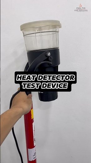 Heat detector tester. #study #experiment #didyouknow #fire #fact #firealarm #firesafety