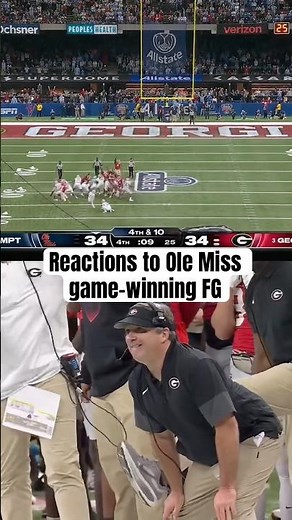 Ole Miss stuns Georgia in the CFP 🤯