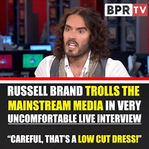 1.5M views · 10K reactions | Russell Brand TROLLS and CALLS OUT mainstream media in awkward live interview | BPR | Facebook