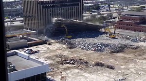 146K views · 1.1K reactions | A demolition of a corporate plaza in Houston took a frightening turn when the rubble fell on top of an excavator with the operator still inside. abc7.la/1PNGb9X | ABC7 | Facebook