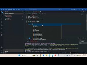 Chapter 2 - Learn Python Programming in 2 hours - for Beginners | Variables and User input