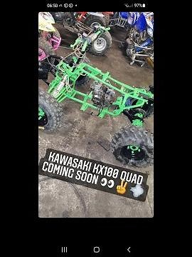 apache ram 100cc chineese atv quad engine swap kx100 kawasaki quad lt80 ktm rm80 mini banshee build