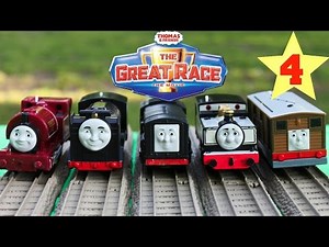 THOMAS AND FRIENDS THE GREAT RACE #4 TRACKMASTER TALKING DIESEL Kids Playing Toy Trains