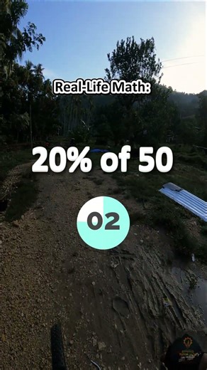 Real-Life Math: 20% of 50 | #shorts