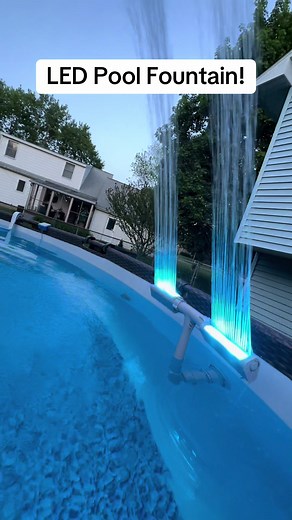 LED Pool Fountain! #PoolHacker #PoolFountain #poolaccessories