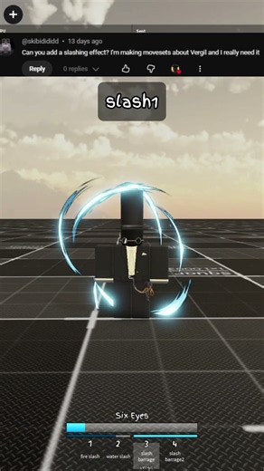 making your vfx ideas (part10) #jjk #jjs #jujutsushenanigans #roblox #showcase #vfx #shorts #larp