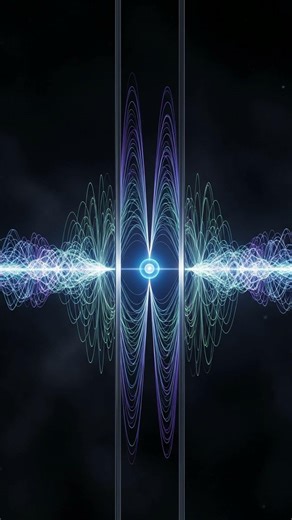 Why do particles act like waves? ⚛️ #QuantumPhysics #ScienceFacts #WaveParticleDuality