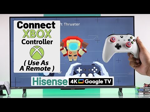 Hisense Google TV How to Connect Xbox Controller! [Use as a Remote]