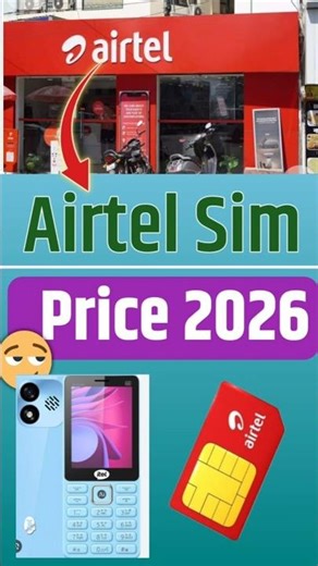 Airtel sim price 2026 / 2G Mobile sim price airtel / Airtel keypad mobile sim price 2026. / Airtel