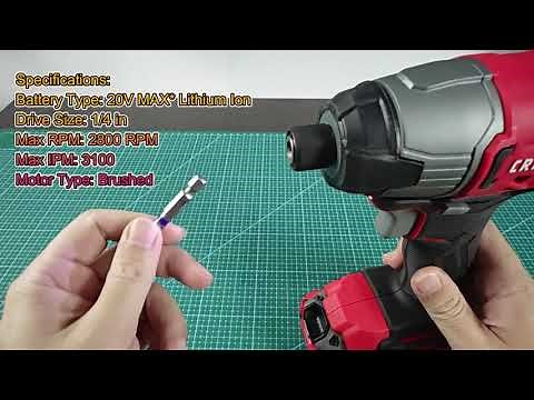 Craftsman CMCF800 Impact Driver Type 1 (Review and Demo)