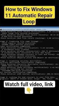 How to Fix Windows 11 Automatic Repair Loop (Working Fixes - No Reinstall)