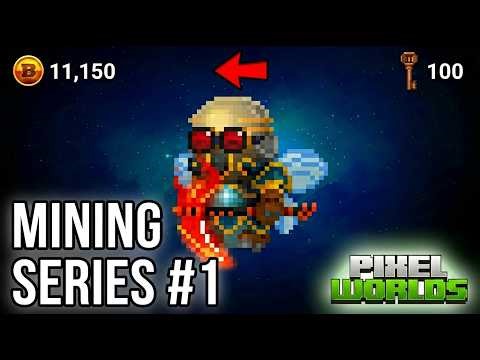 How Much PROFIT Can I Get From Mining 100 Bronze Keys? | Pixel Worlds Mining Series #1