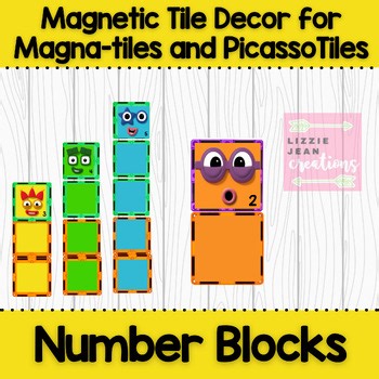 Numberblocks Magnetic Tile Decor Stickers (Printable)