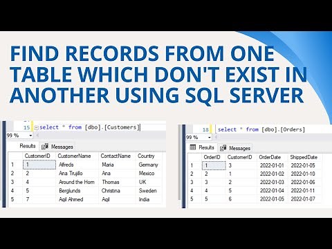 41 How to find records which are not in another table in sql