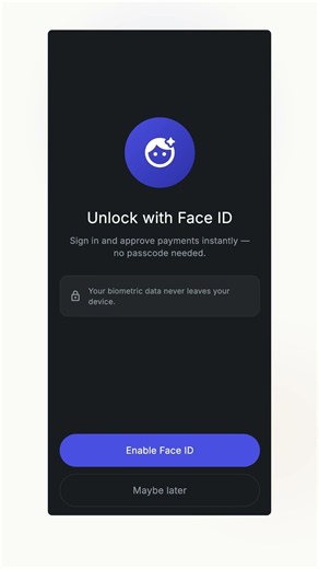 Enable Face ID — Flutter fintech screen #Flutter #Shorts