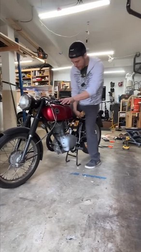 21 reactions · 7 comments | Prepping for paint. Moving onto ascetics as I rebuild the 1967 Sears Gilera Motorcycle. Looking for advice on how to restore the fuel tank. 類  #Vintagemotorcycle #restomod #woodworking #diy #furnituremaker #restoration | Sebastianswoodstuff | Facebook