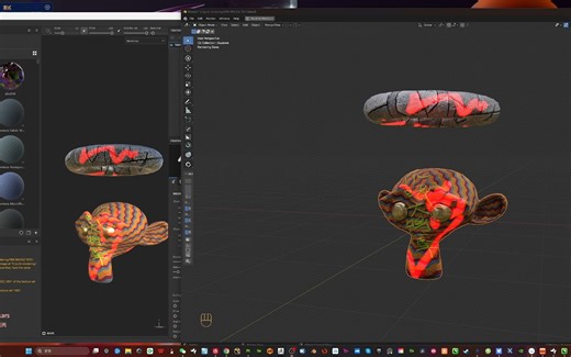 BLENDER自購插件分享，PBR BRIDGE (SP BLENDER互动)
