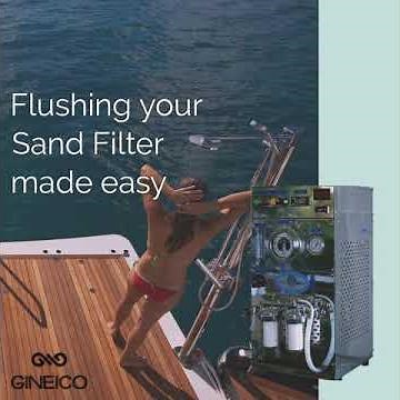 Flushing the sand filter on a Idromar Watermaker