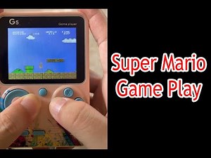 Super Mario Bros Gameplay on Mini Handheld Console | Classic Retro Fu
