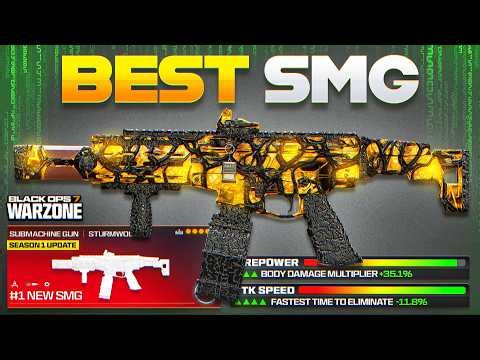 the *NEW* STURMWOLF 45 SMG in WARZONE BO7 SEASON 1 RELOADED! (Best Sturmwolf 45 Loadout Gameplay)