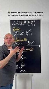 Exponential function: the formulas you ABSOLUTELY need to know for the baccalaureate exam! #maths...