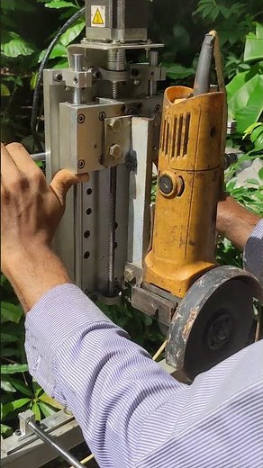 homemade CNC surface grinder #machine #cnc #inventor