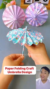 2.6M views · 20K reactions | Paper folding art craft, Umbrella design ‎#diy #diyideas #tips #tipsandtricks #TipsTricks #hacksandtips #lifehacksforhome #trend #virals #trendingreelsvideo #trendingreels #lifehacks #lifehack #lifehacktutorial #paperfoldingart #paperfolding #papercrafting #papercraft #papercraftsforkids #amazingvideo #usefultips | Herbert Condez Sastre | Facebook
