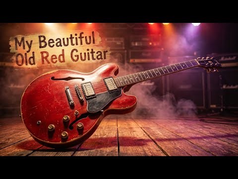 Learn English Adjective Order Song (B2)- My Beautiful Old Red Guitar