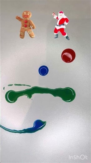 Color ⚫️❤️🌈 #complementarycolors #christmas #colormixingmagic