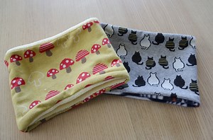 Une paire de cache-cou pour les tout-petits de 1 à 3 ans, les enfants, les enfants, les champignons, les chats - Etsy France