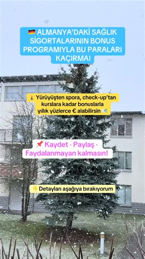 Adım Adım Almanya | 🇩🇪 Çoğu kişi bilmiyor ama Almanya’daki sağlık sigortaları sana para veriyor. Yürüyüş, spor, check-up ve kurslar gibi aktiviteleri yaptıkça... | Instagram